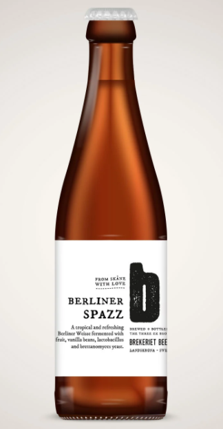 Berliner Spazz - Brekeriet - American Wild Ale with Passionfruit & Vanilla Beans, 5.3%, 330ml Bottle