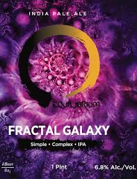 Fractal Motueka Galaxy - Equilibrium Brewery - IPA, 6.8%, 473ml