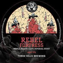 Load image into Gallery viewer, Rebel Fortress - Three Hills Brewing X Emperor's Brewery - Maple, Pecan &amp; Date Imperial Stout, 12.7%, 330ml Bottle
