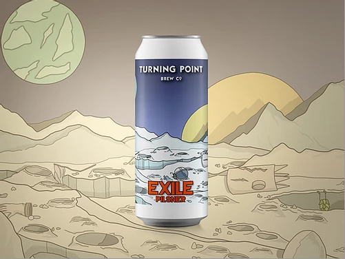 Exile - Turning Point Brew Co - Pilsner, 5%, 440ml Can