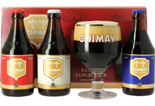 Load image into Gallery viewer, Chimay Gift Set - Bières de Chimay - Belgian Ales, 3x330ml Bottle &amp; Glass Gift Set
