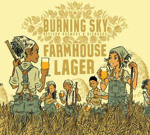 Farmhouse Lager - Burning Sky - Farmhouse Lager, 4.8%, 440ml Can