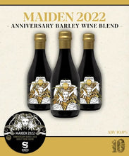 Load image into Gallery viewer, Maiden 2022 - Siren Craft Brew - Barrel Aged Anniversary Barley Wine, 10%, 375ml Bottles
