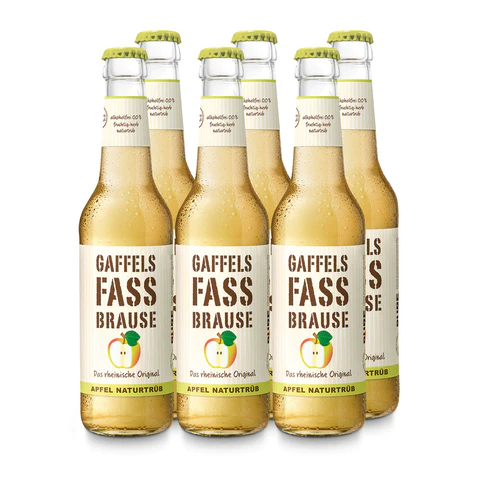 Fassbrause Apple - Gaffel - Apple Soda, 0.0%, 330ml Bottle