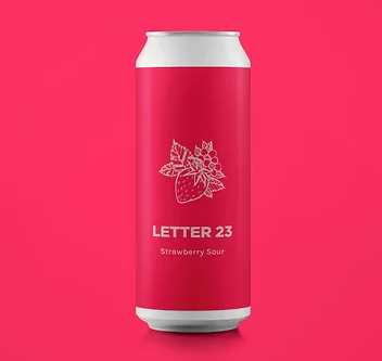 Letter 23 - Pomona Island - Strawberry Sour, 5%, 440ml Can