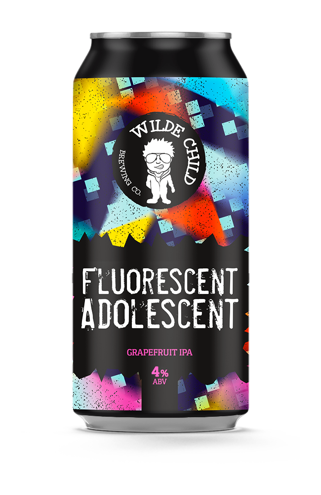 Fluorescent Adolescent - Wilde Child Brewing Co - Grapefruit IPA, 4%, 440ml Can