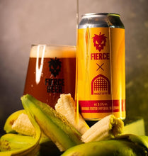 Load image into Gallery viewer, Bananas Foster - Fierce Beer X Vault City - Imperial Weizenbock, 9.5%, 440ml Can

