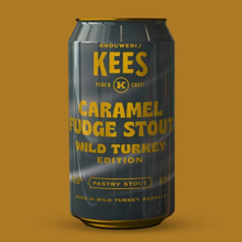 Load image into Gallery viewer, Caramel Fudge Stout Wild Turkey Barrel Aged 2022 Edition - Brouwerij Kees - Wild Turkey Barrel Aged Imperial Caramel Fudge Stout, 11.6%, 330ml Can
