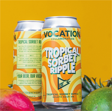 Load image into Gallery viewer, Tropical Sorbet Ripple - Vocation Brewery Funky Fluid - Gelato Sour IPA, 6%, 440ml Can

