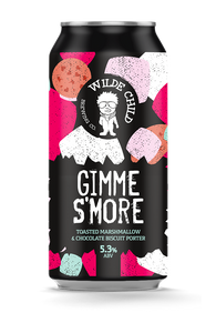 Gimme S'More - Wilde Child Brewing Co - Toasted Marshmallow & Chocolate Biscuit Porter, 5.3%, 440ml Can