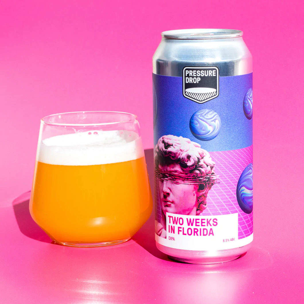 Two Weeks In Florida - Pressure Drop X Deya Brewing - New England DIPA, 8.5%, 440ml Can
