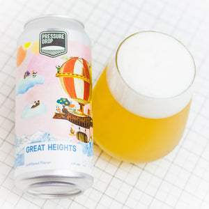 Great Heights - Pressure Drop - Unfiltered Pilsner, 4.8%, 440ml Can