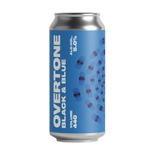 Load image into Gallery viewer, Black &amp; Blue - Overtone Brewing Co - Blueberry &amp; Blackcurrant Berliner Weisse, 5%, 440ml Can
