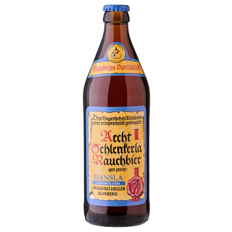 Aecht Schlenkerla Rauchbier Hansla - Schlenkerla - Low Alcohol Smoked Germen Beer, 1.2%, 500ml Bottle