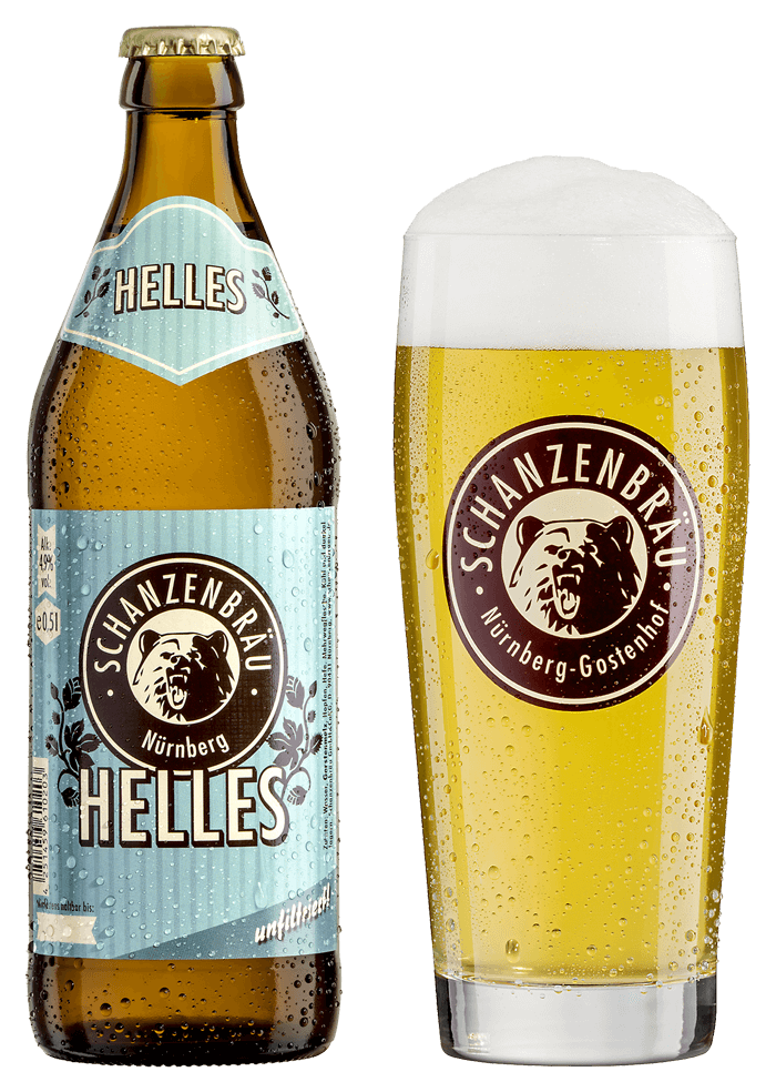 Helles - Schanzen Bräu - Helles, 4.9%, 500ml Bottle