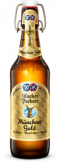 Munich Gold - Hacker Pschorr - Golden Lager, 5.5%, 500ml Bottle