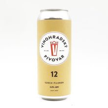 Load image into Gallery viewer, 12 Czech Pilsner - Vinohradský Pivovar - Czech Pilsner, 4.8%, 500ml Can
