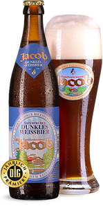 Dunkles Weissbier - Familienbrauerei Jacob - Dunkel Weissbier, 5.3%, 500ml Bottle