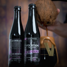 Load image into Gallery viewer, BA Coconut Imperial Stout 2022 - Vocation Brewery X Neon Raptor - Bourbon Barrel Aged Coconut Imperial Stout, 11.2%, 330ml Can
