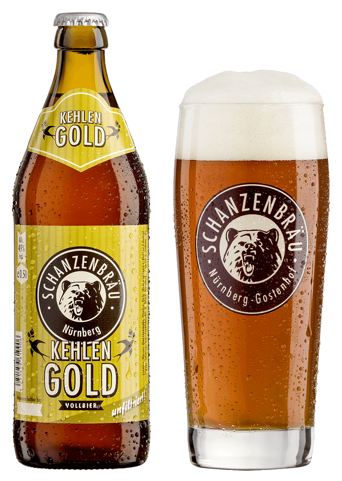 Kehlen Gold - Schanzen Bräu - Vollbier, 4.9%, 500ml Bottle