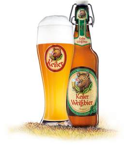 Keiler Weissbier Hell - Keiler Brauhaus - Weissbier Hell, 5.2%, 500ml Bottles