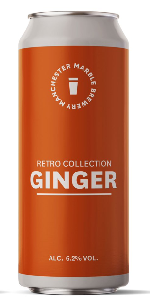 Retro Collection Ginger - Marble Beers - Ginger Ale with Szechuan Peppercorns, 6.2%, 500ml Can