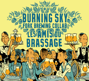 Les Amis du Brassage - Burning Sky - Mixed Fermentation Saison, 6.2%, 750ml Bottle