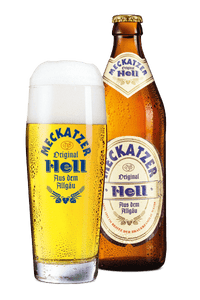 Meckatzer Hell - Meckatzer Löwenbräu - Helles, 4.9%, 500ml Bottle