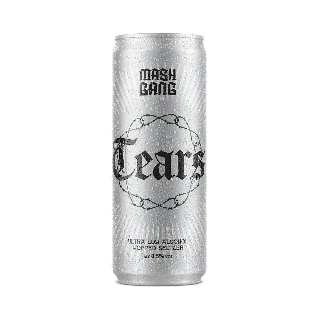 Tears - Mash Gang - Ultra-Low Alcohol Hopped Hard Seltzer, 0.5%, 330ml Can