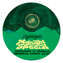Load image into Gallery viewer, Midnight Special Pistachio - Stigbergets - Pistachio &amp; Vanilla Imperial Stout, 13%, 330ml Can
