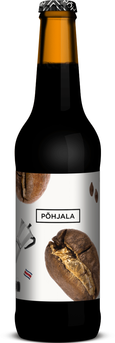 Must Kuld Costa Rica - Põhjala Brewery - Bourbon Coffee Porter, 7.8%, 330ml Bottle