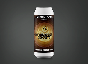 Gravedigger's Biscuits - Turning Point Brew Co - Espresso Martini Imperial Stout, 9%, 440ml Can