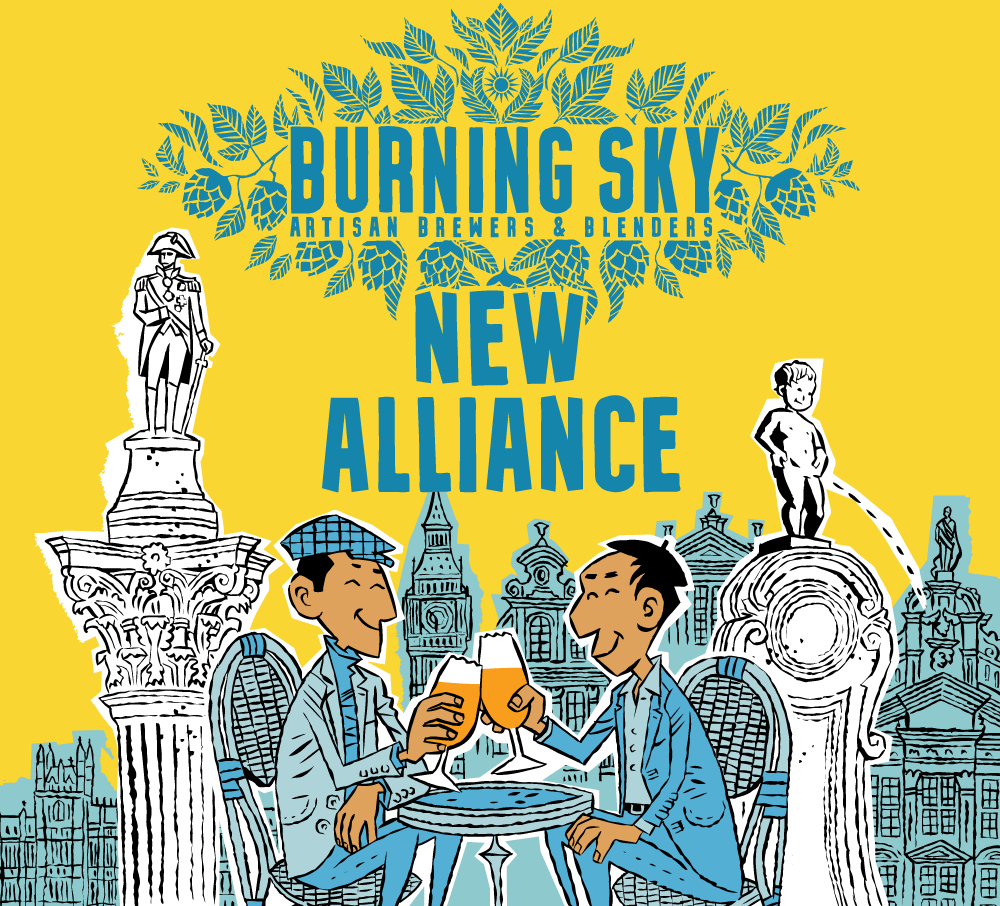 New Alliance - Burning Sky X Brasserie de la Senne - Belgian Pale Ale, 4.5%, 440ml Can