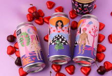 Load image into Gallery viewer, 34.01 The Lovers - Northern Monk X Amy Hastings - Soft Centre Imperial Stout with Strawberry, Cherry, Cacao &amp; Vanilla, 10%, 440ml Can
