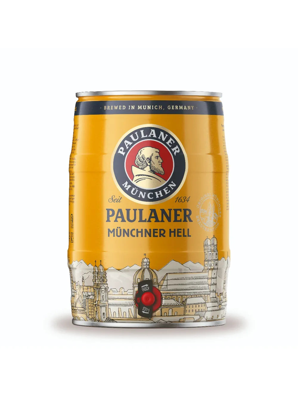 Münchner Hell - Paulaner Munchen - Munich Lager, 4.9%, 5 Litre Mini Keg