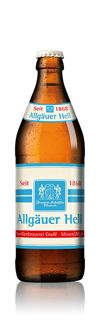 Allgäuer Hell - Schäffler Bräu - Helles Lager, 4.9%, 500ml Bottle