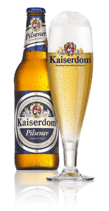Kaiserdom Pilsener & Stein - Kaiserdom - Pilsner, 4.8%, 1 Litre Can & Glass Stein