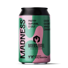 Load image into Gallery viewer, Madness - Stu Mostow X Moersleutel - Cocoa, Coconut, Vanilla &amp; Cinnamon Imperial Pastry Stout, 11.5%, 330ml Can
