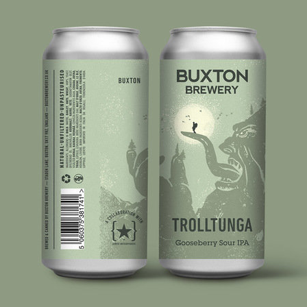 Trolltunga - Buxton Brewery X Lervig Bryggeri - Gooseberry Sour IPA, 6.3%, 440ml Can
