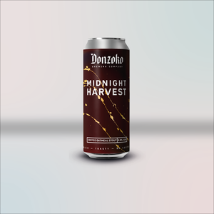 Midnight Harvest - Donzoko Brewing Co - Coffee Oatmeal Stout, 6.8%, 500ml Can