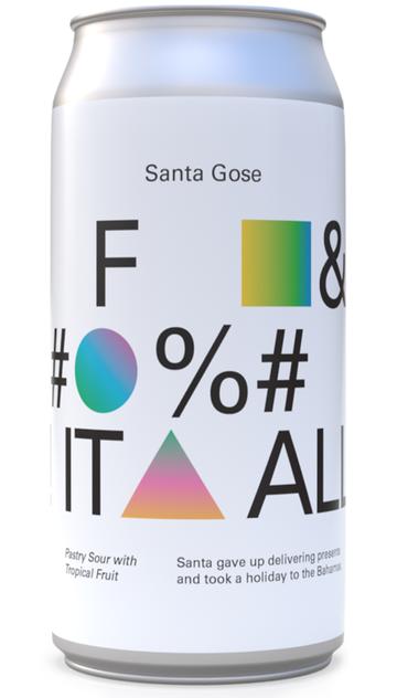 Santa Gose F* It all Pastry Edition - To Øl - Gose Ale with Passionfruit, Guava, Mango & Lactose, 4%, 330ml Can