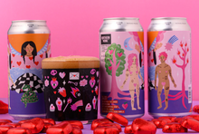 Load image into Gallery viewer, 34.01 The Lovers - Northern Monk X Amy Hastings - Soft Centre Imperial Stout with Strawberry, Cherry, Cacao &amp; Vanilla, 10%, 440ml Can
