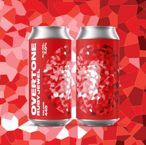 Ruby Jewel - Overtone Brewing Co - Pomegranate, Raspberry & Cranberry Berliner Weisse, 7%, 440ml Can