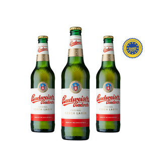 Original Czech Lager - Budweiser Budvar - Czech Pilsner, 5%, 500ml Bottle