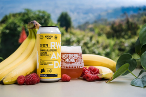 OFS079 - Northern Monk X Kweza Brewery - Banana Raspberry Jasmine Fruited Ale, 5.5%, 440ml Can