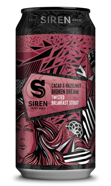 Cacao & Hazelnut Broken Dream - Siren Craft Brew - Cacao & Hazelnut Breakfast Stout, 6.5%, 440ml