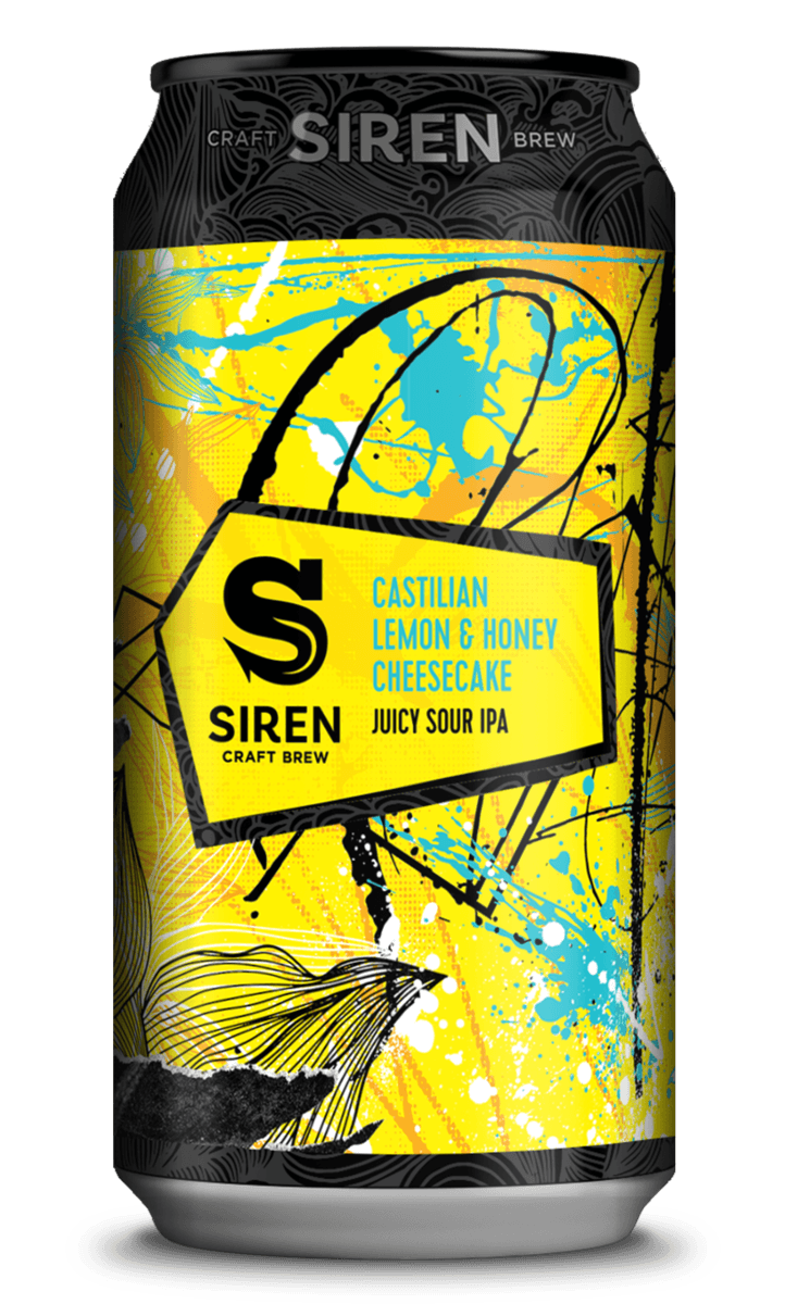 Castilian Lemon & Honey Cheesecake - Siren Craft Brew - Juicy Sour IPA, 6.2%, 440ml Can