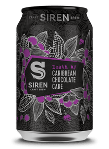 Death By Caribbean Chocolate Cake - Siren Craft Brew - Cypress Wood, Amburana Wood, Vanilla, Cacao Nibs, Cacao Husks, 10.2%, 330ml Can