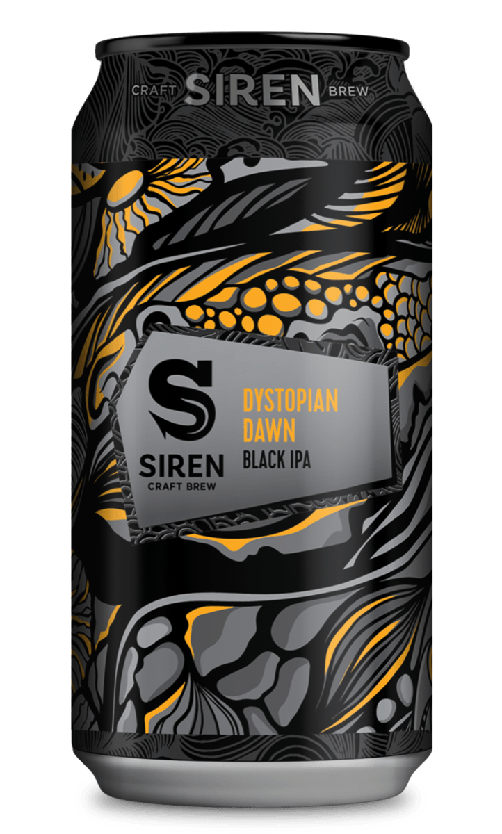 Dystopian Dawn - Siren Craft Brew - Black IPA, 6.4%, 440ml Can