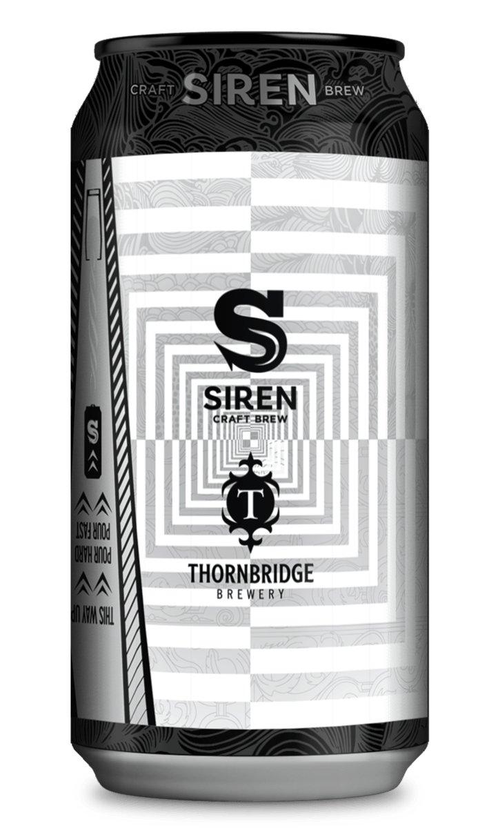 Invisible Deck - Siren Craft Brew X Thornbridge Brewery - Nitro White Stout, 5.9%, 440ml Can